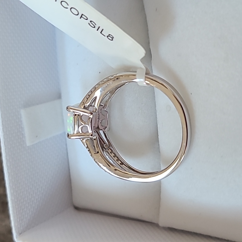 FINE JEWELRY BEAUTIFUL WOMENS OPAL RING SIZE 8 - Picture 9 of 17
